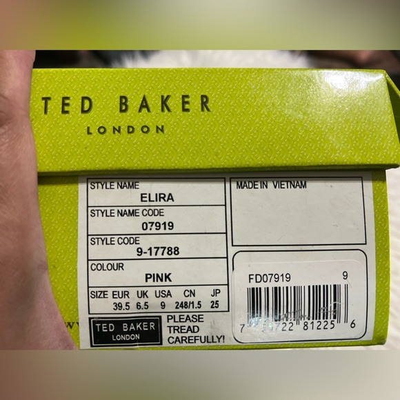 NIBSatin Elira Bow Sandals High Heels Sandals-Ted Baker (Light Pink Satin)US 9 - Picture 14 of 14